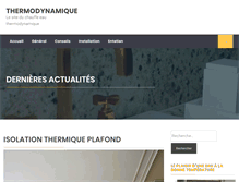 Tablet Screenshot of chauffe-eau-thermodynamique.org